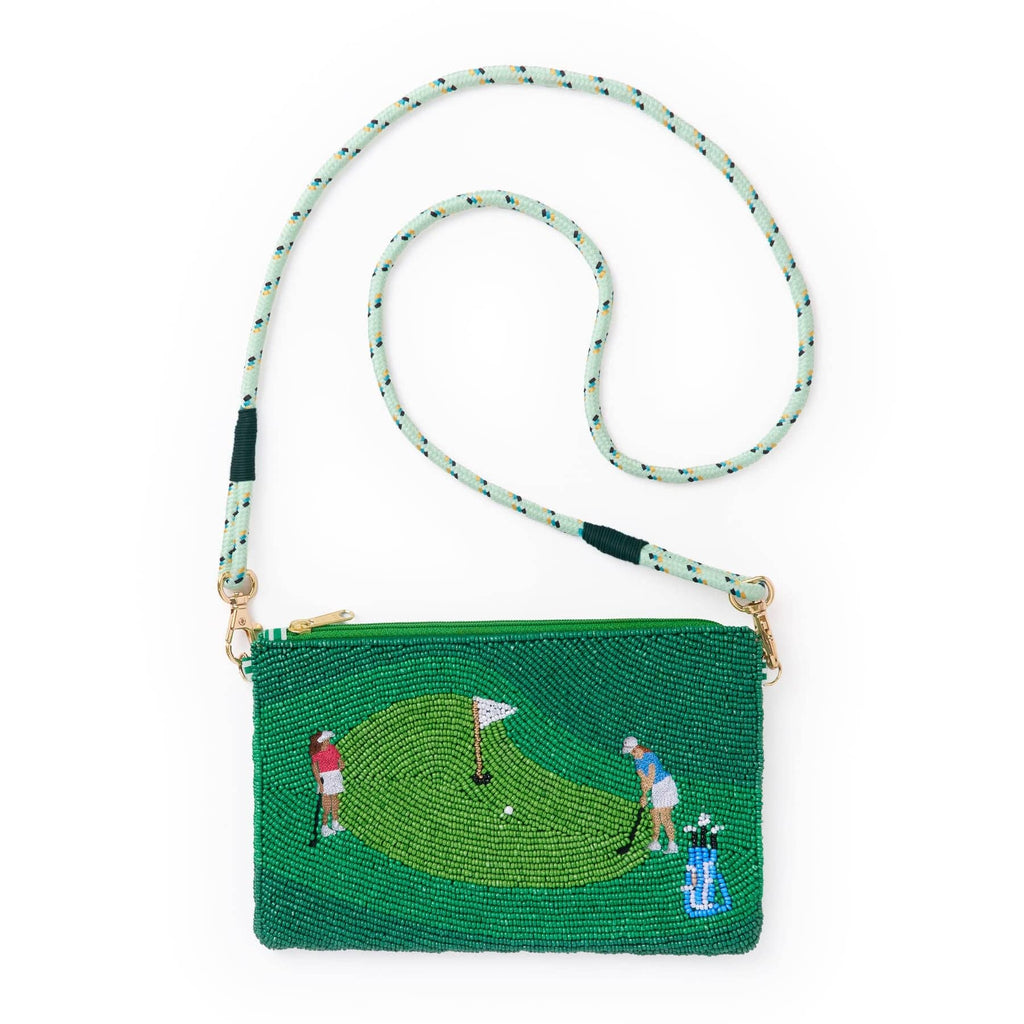Leila Golf Seed Bead Clutch