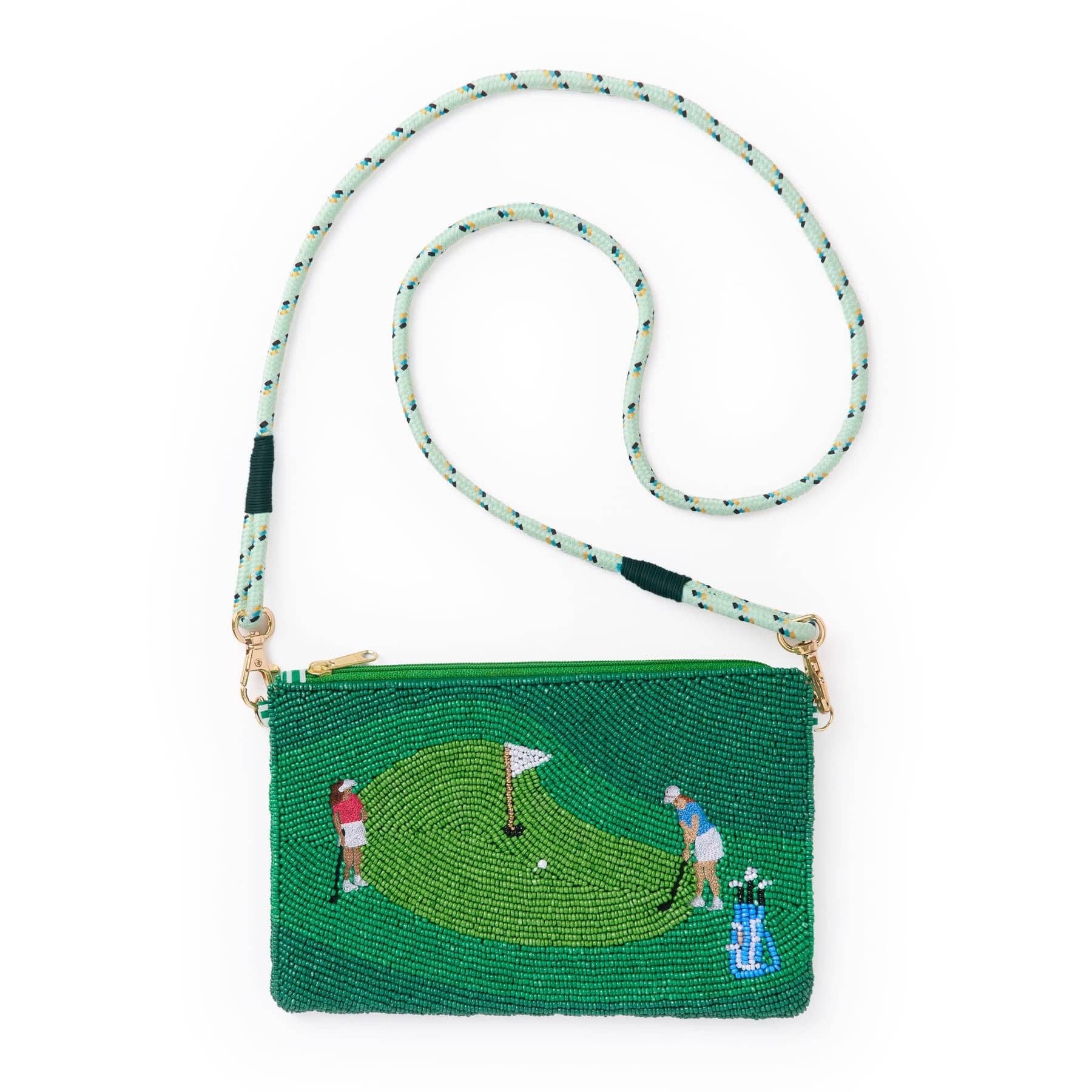 Leila Golf Seed Bead Clutch
