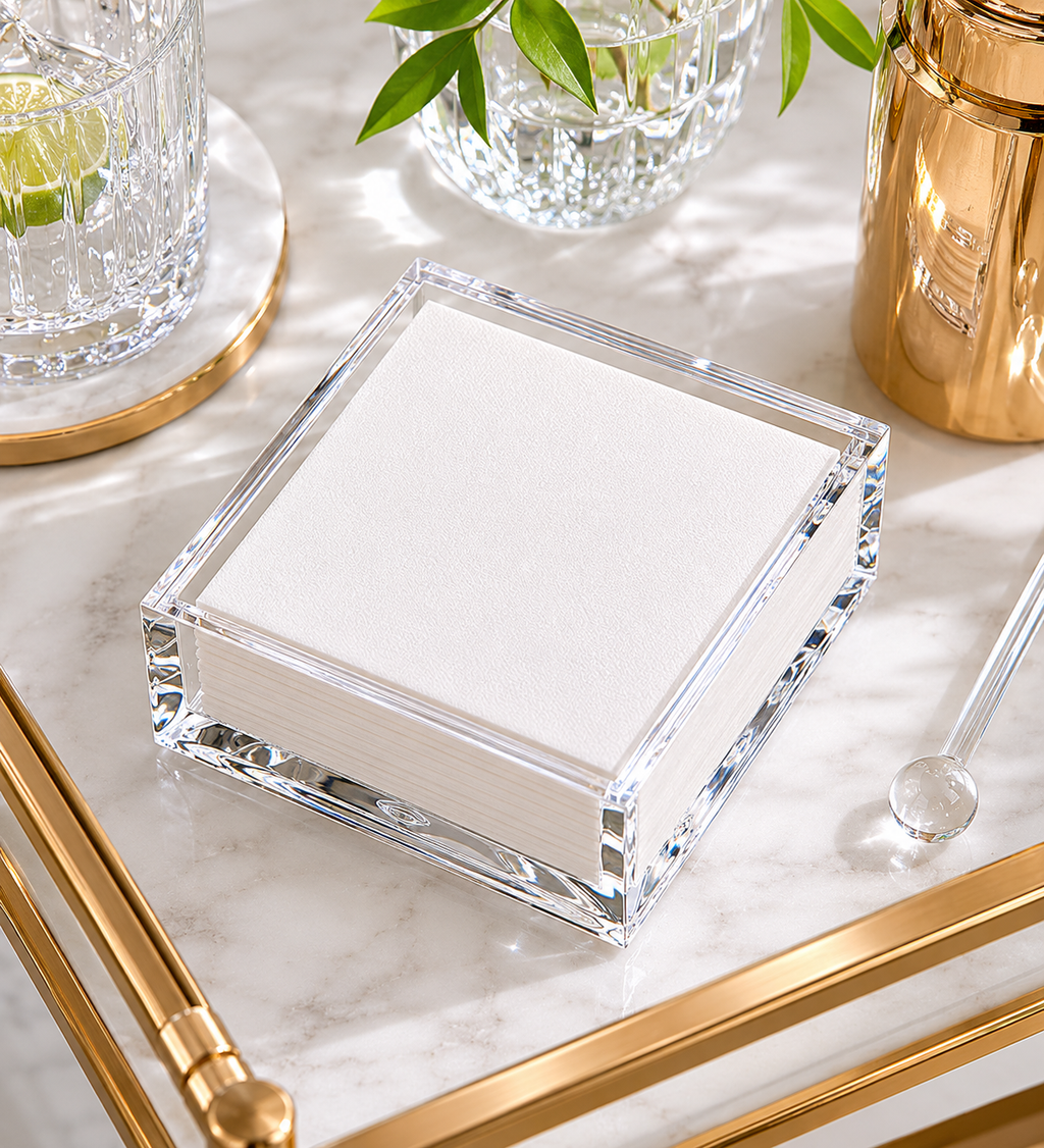 Clear Acrylic Cocktail Napkin Holder