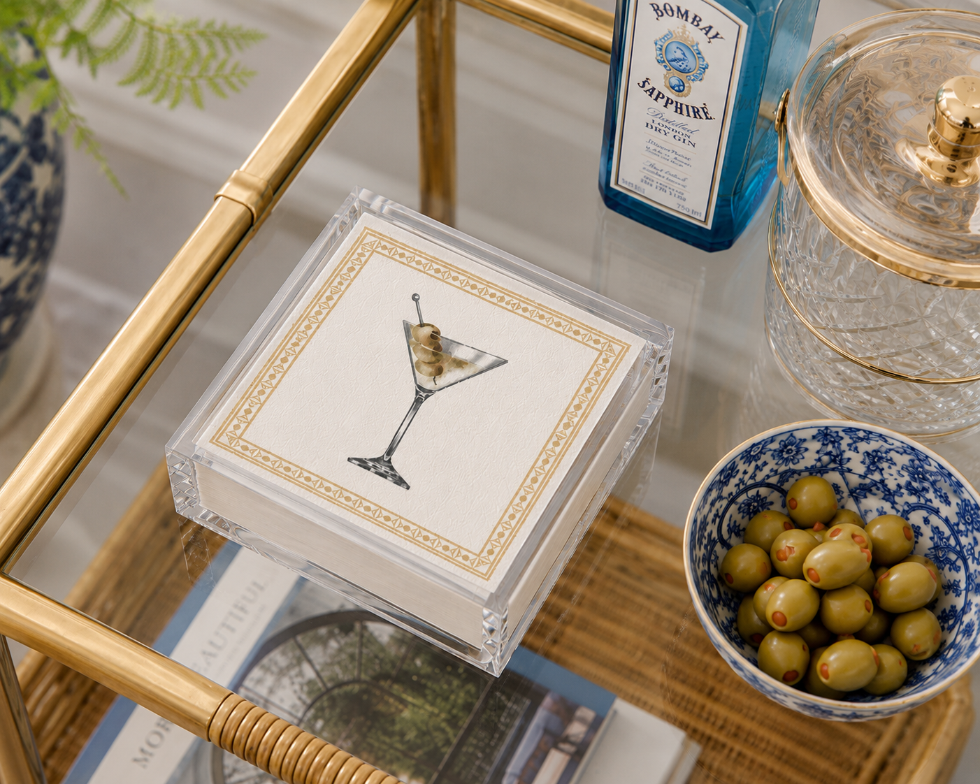 Clear Acrylic Cocktail Napkin Holder