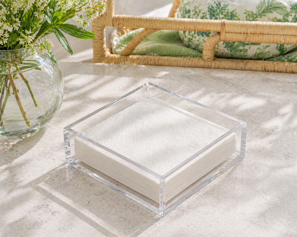 Clear Acrylic Cocktail Napkin Holder