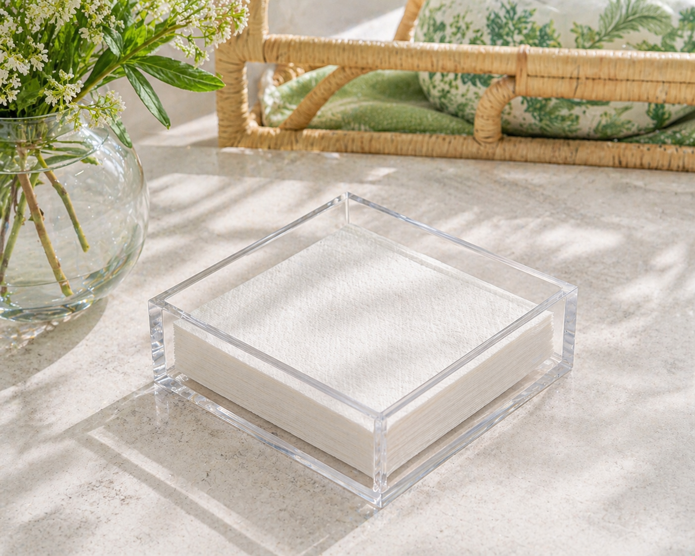 Clear Acrylic Cocktail Napkin Holder