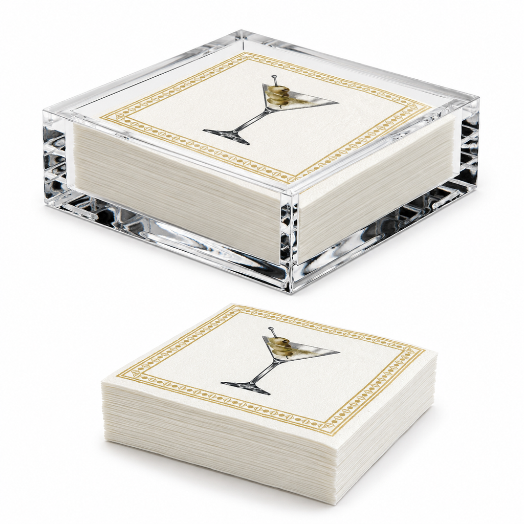 Clear Acrylic Cocktail Napkin Holder