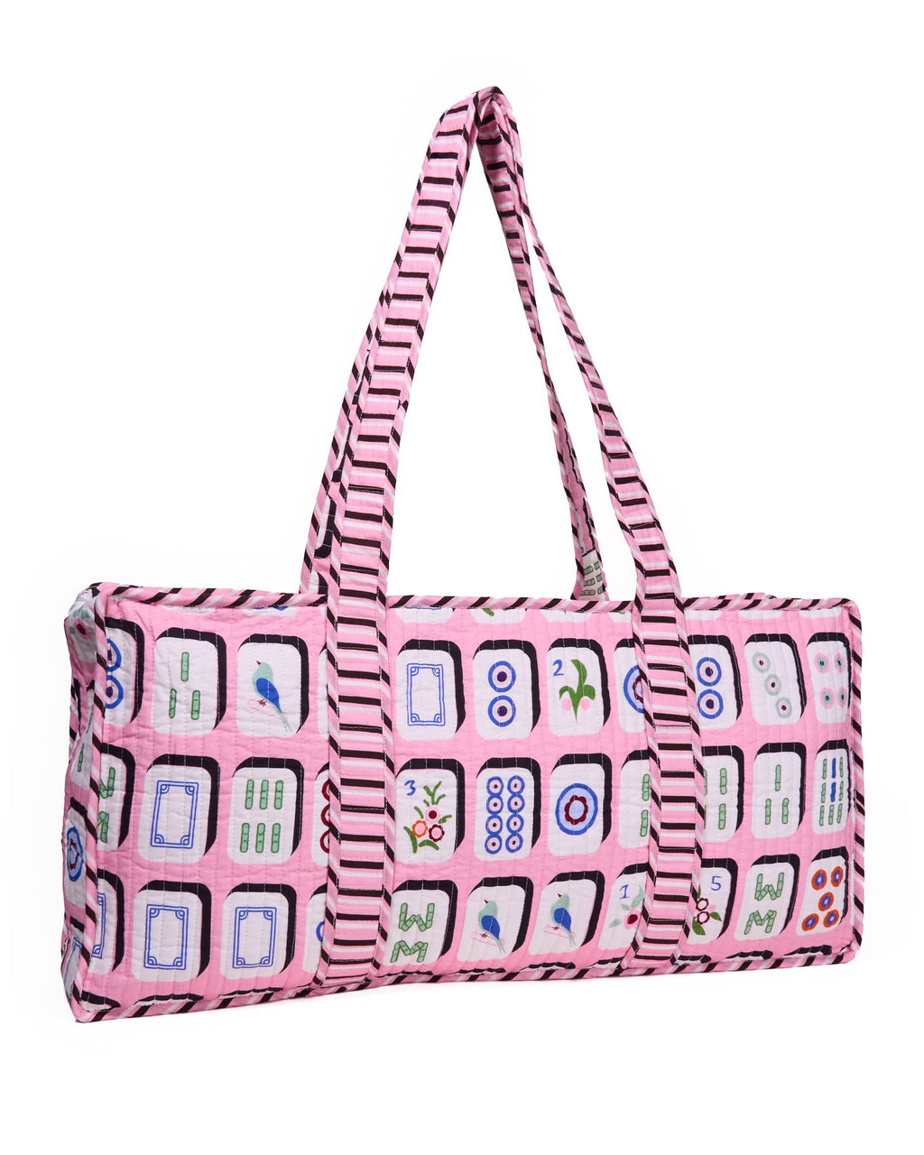 Kaya Mahjong Zippered Game Bag - Pink