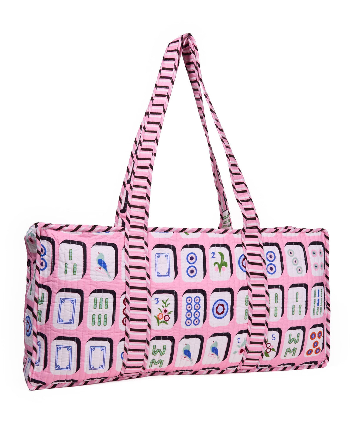 Kaya Mahjong Zippered Game Bag - Pink