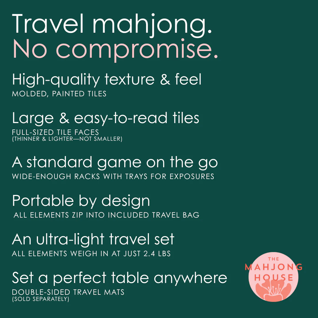 Pale Violet Travel Mahjong Set