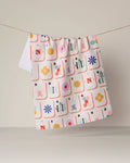 Tile Toss Tea Towel