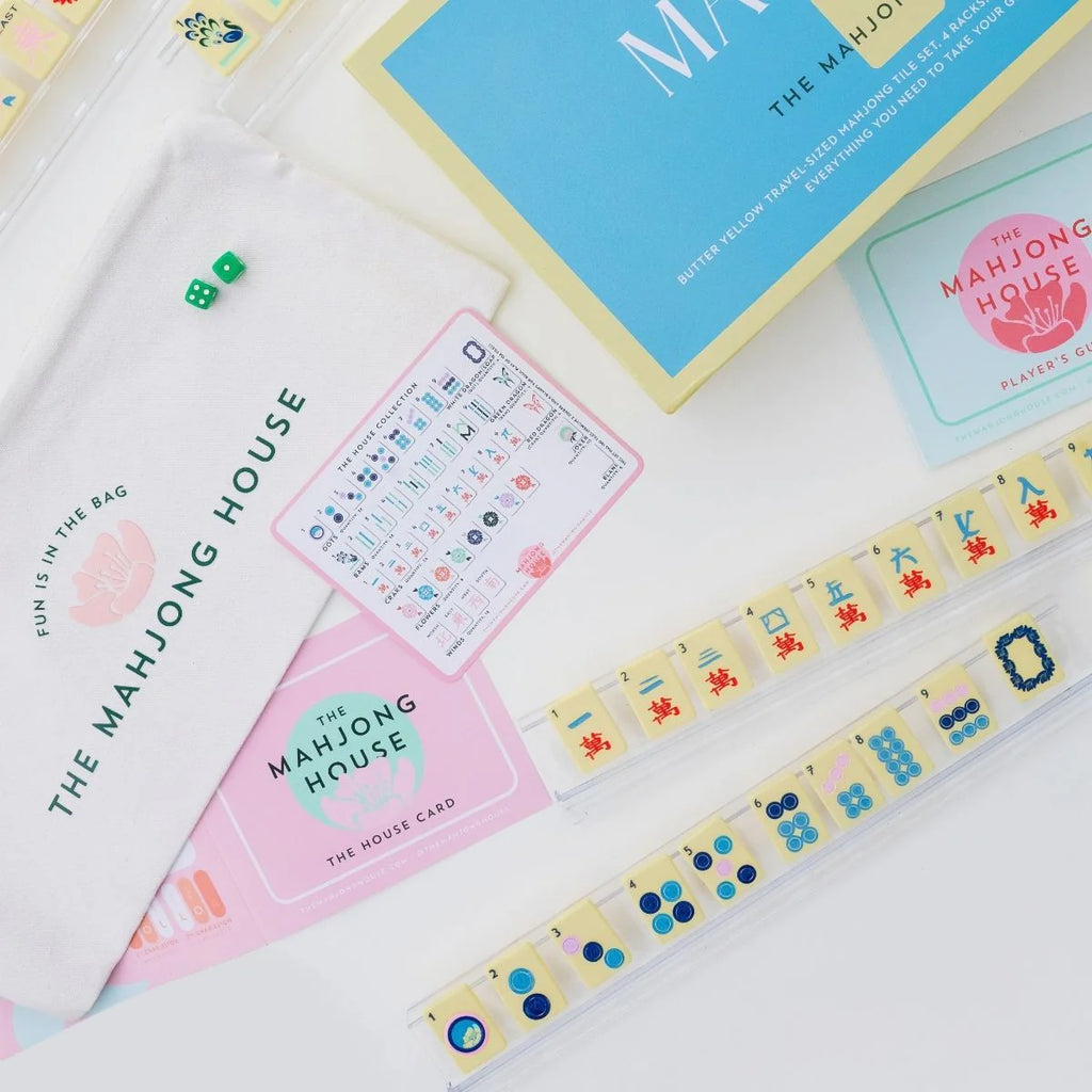Butter Yellow Travel Mahjong Set