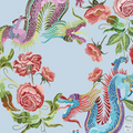 Year of the Dragon Mat - Periwinkle