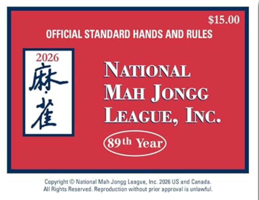 2026 National Mah Jongg League Card – Large Print