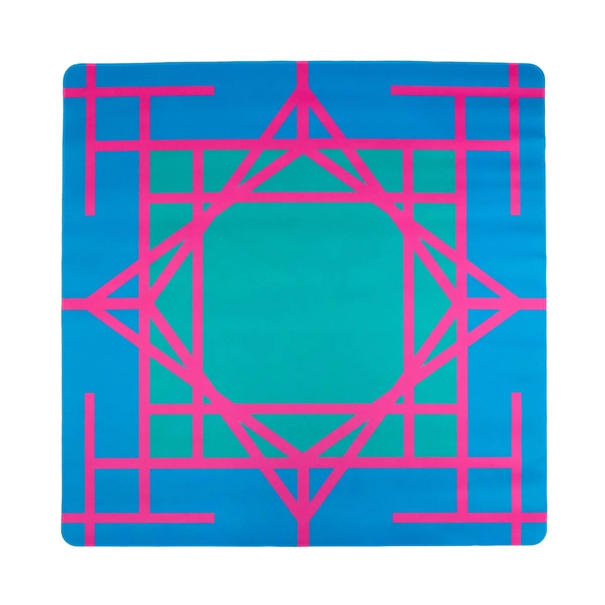 Teal Garden Double-Sided Travel Mahjong Mat