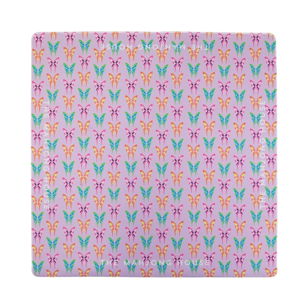 Teal Garden Double-Sided Travel Mahjong Mat