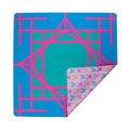 Teal Garden Double-Sided Travel Mahjong Mat
