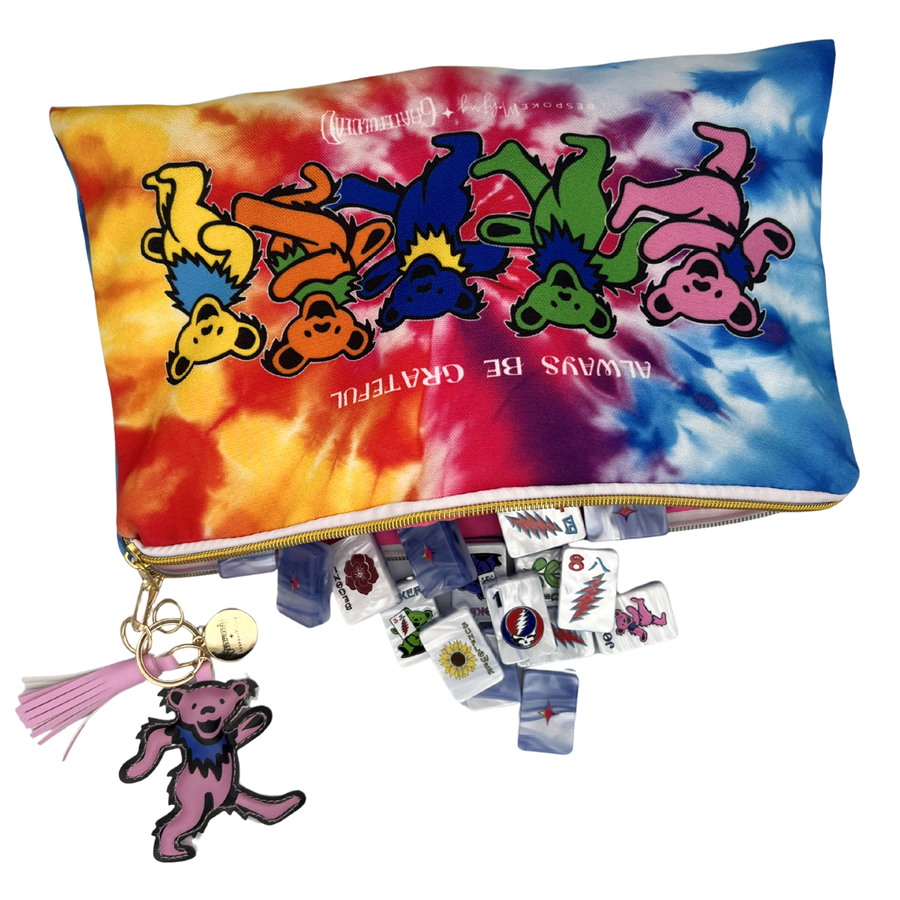Grateful Dead x Bespoke Mahjong - STEALIE BLUE TIE DYE PEARL