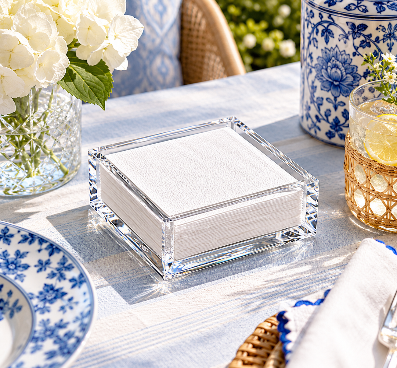 Clear Acrylic Cocktail Napkin Holder