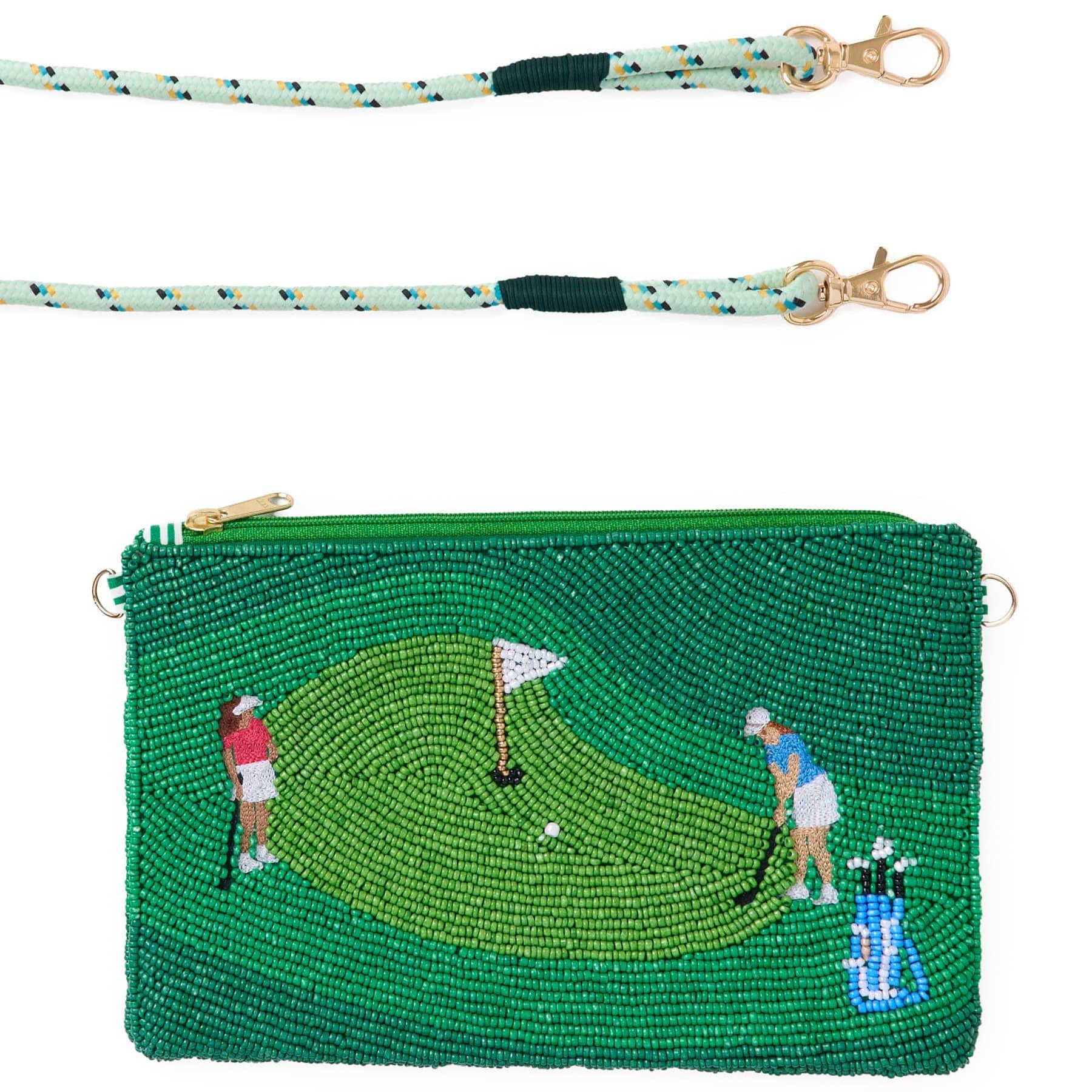 Leila Golf Seed Bead Clutch
