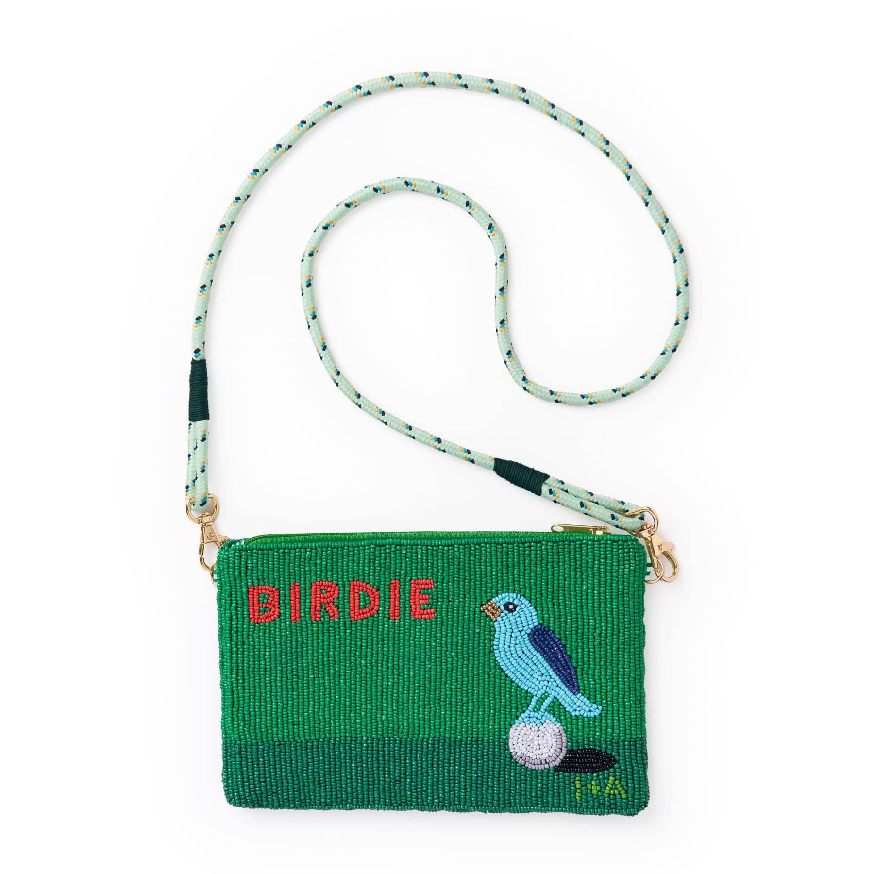 Leila Golf Seed Bead Clutch