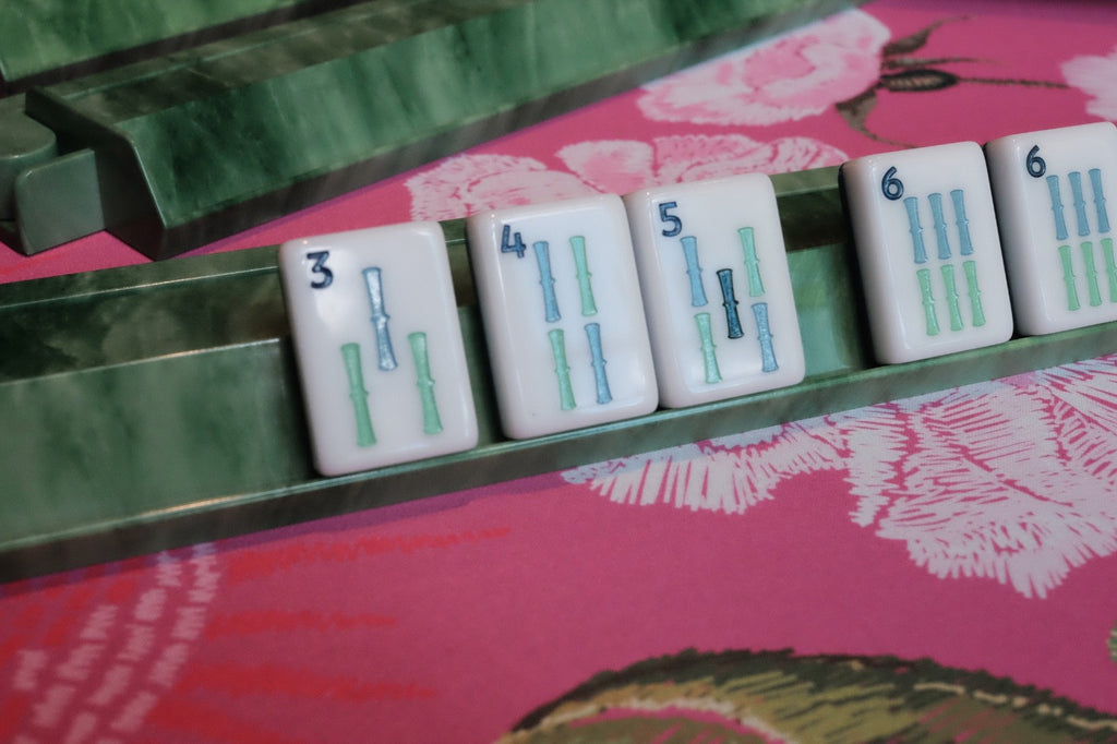 Green Marble Acrylic Racks & Pushers - Set of 4